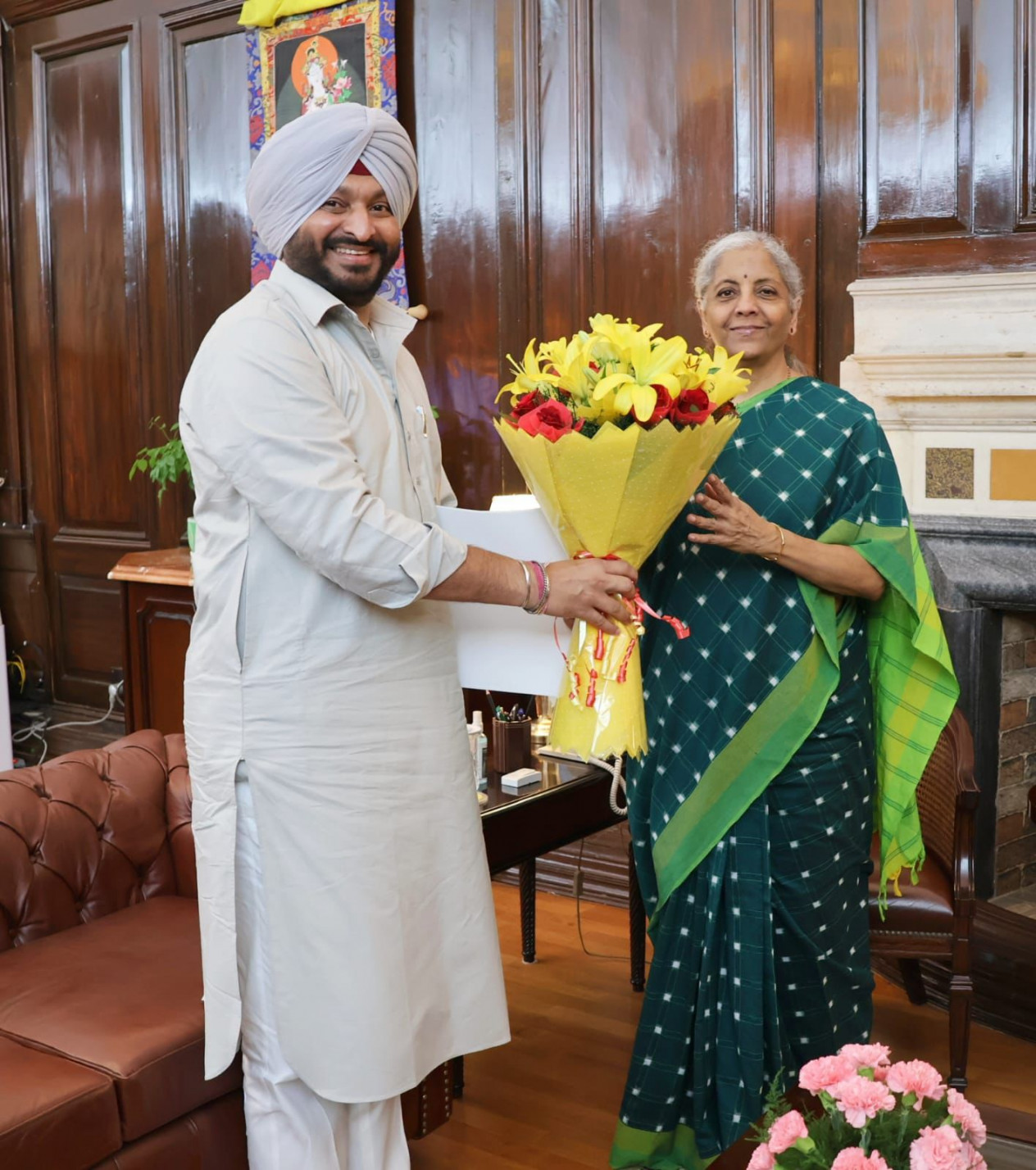 Union Minister Ravneet Bittu Discusses Punjab's Industry and Farmer Issues with FM Nirmala Sitharaman