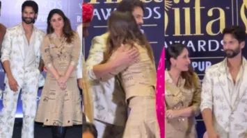 Shahid Kapoor hugs Kareena Kapoor Khan at IIFA Awards, video goes viral | WATCH
