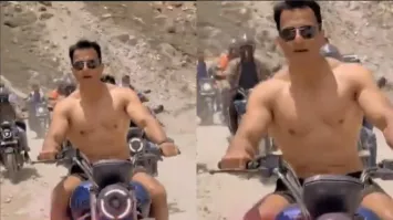 Himachal Police reacts to Sonu Sood's video riding bike in Spiti valley without a helmet