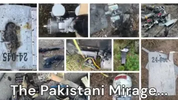 India displays debris of downed Pakistani Mirage jet, confirms successful strike