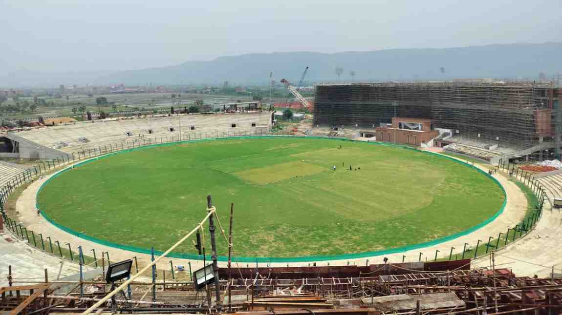Bihar’s First World-Class Cricket Stadium in Rajgir Nears Completion