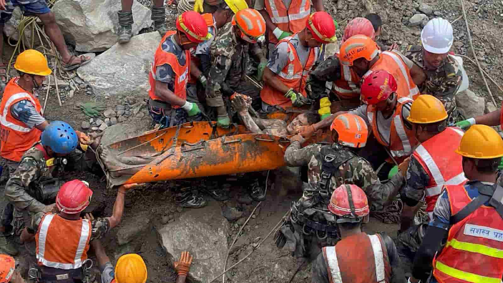Two Men Rescued Alive From Trishuli 3A Tunnel 10 Days After Nepal Floods