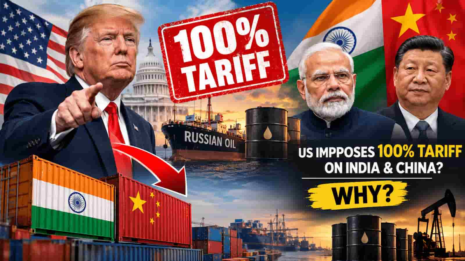 US Russia Sanctions Bill Puts India Under Fresh 100% Tariff Risk Over Russian Oil