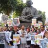 ‘Insult to Mahatma Gandhi’: Oppn protests outside Parliament against move to replace MGNREGA