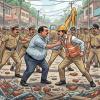 Clash Erupts During Encroachment Drive in Herbertpur as Municipal Chairperson’s Husband Confronts NH Engineer