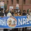 Congress Leads Protest in Parliament Over Alleged Move to Drop Mahatma Gandhi’s Name from MGNREGA