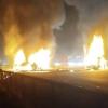 Five Burned Alive After Sleeper Bus Erupts in Flames Following Highway Collision in Karnataka
