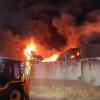 Massive Blaze Engulfs JCB Workshop in Jaipur, Firefighters Battle Flames for Two Hours