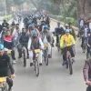 'Sundays on Cycle' organised in Varanasi to celebrate India hosting Commonwealth Games 2030