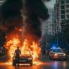 Fierce Blaze Engulfs Moving BMW in Noida, Driver Escapes in Time