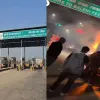 High-Octane Lawlessness: Luxury Convoy Ignites Chaos at Baghpat Toll Plaza