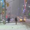 New York’s Times Square Transformed into Winter Wonderland by Sudden Heavy Snowfall