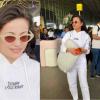 Sneha Ullal Turns Heads with Sophisticated Airport Appearance in Mumbai