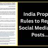India Proposes Rules to Regulate Social Media News Posts Amid Rising Concerns Over Digital Oversight