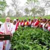 Modi Visits Dibrugarh Tea Garden, Calls Tea the “Soul of Assam” Ahead of Key Election Rallies