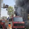 Massive Blaze Destroys Hardware Store and Warehouse in Akhnoor, Causing Extensive Losses