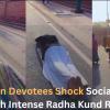 Foreign Devotees Perform Full Prostration Circumambulation at Radha Kund Amid Extreme Heat, Video Goes Viral