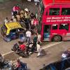 BEST Double-Decker Bus Collides with Taxi at Colaba Depot Entry in Late-Night Crash