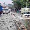 Navi Mumbai Paralyzed After Heavy Rainfall; Sanpada–APMC Road Submerged Under 1.5 Feet of Water
