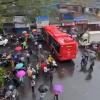 Reversing BEST Electric Bus Hits Pedestrian and Vehicles in Mumbai’s Bhandup; Wadala Building Collapse Leaves Three Injured
