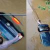 Man Clings to Submerged Tata Nexon EV During Flood, Video Shows Emotional Bond With Vehicle