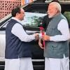 Viral Video Claiming PM Modi Takes JP Nadda in Car for Welcome Is Fake, Fact Check Reveals