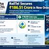 RailTel Secures ₹186.51 Crore in New Orders, Including Major RRB Contract