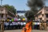 Student Protest Erupts at Lucknow University as Minister Sanjay Nishad’s Effigy Set Ablaze