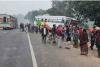 Head-On Bus Collision on National Highway 730 Leaves Over 10 Injured in Uttar Pradesh’s Shravasti