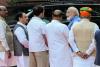 Prime Minister Modi and Rahul Gandhi Share Rare Cordial Exchange During Mahatma Phule Homage