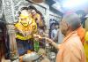 CM Yogi visits Kashi Vishwanath and Kal Bhairav temples, meets saints at Satua Baba Ashram