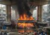 Fierce Fire Erupts Under Kanpur Flyover, Triggers Panic in Densely Crowded Market Stretch