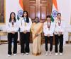 World Boxing Championships’ medal-winning women boxers felicitated by President Droupadi Murmu