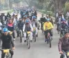 'Sundays on Cycle' organised in Varanasi to celebrate India hosting Commonwealth Games 2030