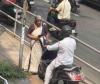 Traffic Vigilante: Elderly Kerala Woman Forces Rule-Breaking Motorist off Pedestrian Path