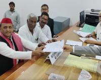 SP Chief Akhilesh Yadav Files Nomination From Kannauj Lok Sabha Seat