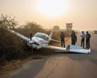 Training Aircraft Crashes During Landing in Sagar, Trainee Pilot Hospitalised