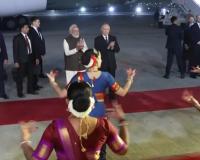 Russian President Vladimir Putin arrives on two-day State Visit, received by PM Modi at airport