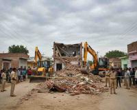 House Razed in Alleged Land Dispute in Uttar Pradesh’s Ambedkarnagar, Police Seize Two Excavators