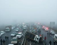 Dense Fog Triggers Massive Multi-Vehicle Pile-Up on Uttar Pradesh Highways
