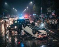 Gurugram Hit-and-Run Horror: High-Speed Thar Rams Car, Driver Seriously Injured