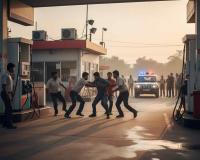 Violence Erupts at Etawah Fuel Station as Staff Assault Customer and Family Over Service Delay