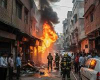 Major Blast at Cylinder Refilling Shop Sparks Panic in Uttam Nagar