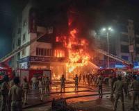 Massive Fire Engulfs Electrical Shop in Greater Noida West, Sparks Panic in Busy Housing Complex