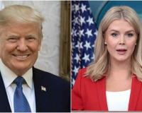 Trump Draws Attention for Unusual Praise of Press Secretary During Economic Rally