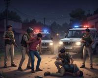 Armed Standoff in Shravasti: Two Wanted Theft Suspects Arrested, One Injured in Police Encounter