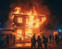 Fiery Cylinder Leak Sparks House Blaze in Agra’s Shyam Nagar