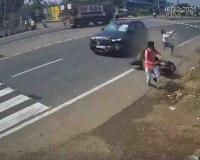 High-Speed Hyundai Creta Strikes Scooter Riders in Ahmedabad, Investigation Underway