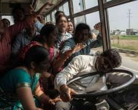 Passengers Avert Major Mishap as Intoxicated Bus Driver Collapses at the Wheel in Moradabad