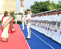 President Murmu Hails Indian Navy’s Unwavering Service, Calls It the Pillar of Maritime Security